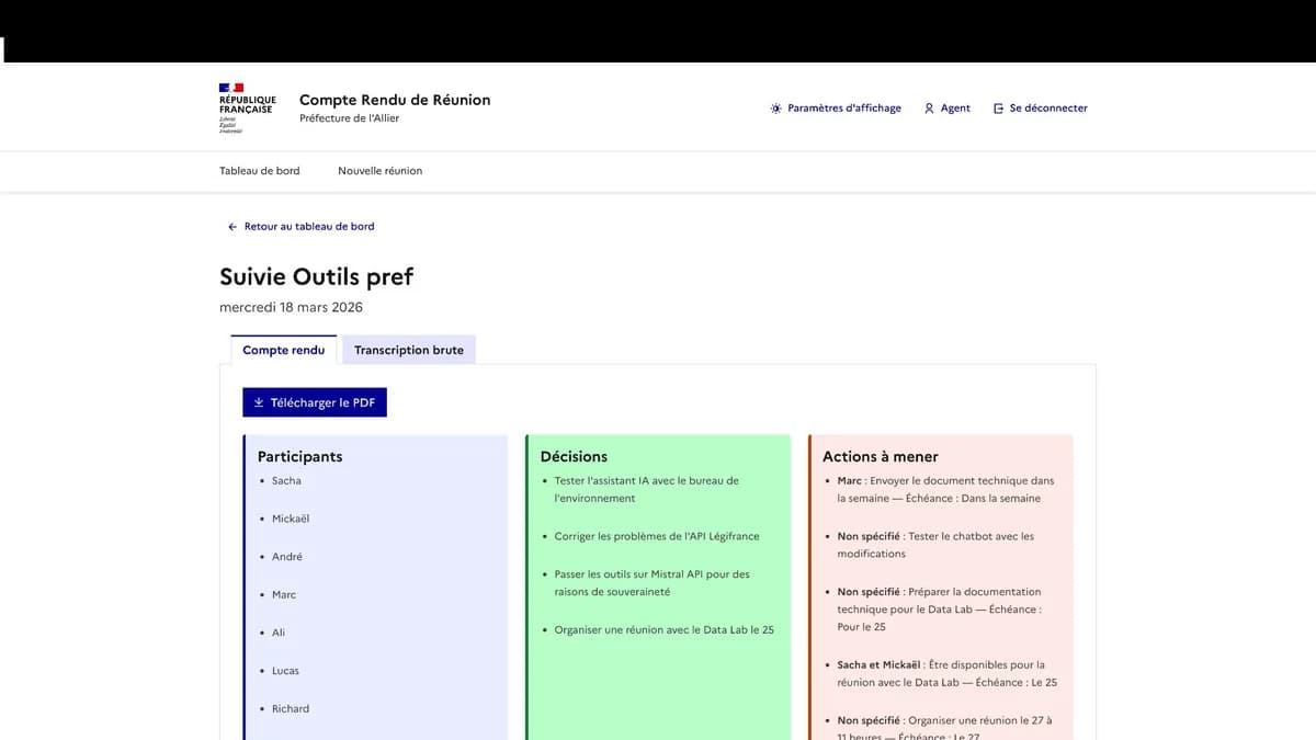 Captures d'écran du projet Chatbot IA Service Étranger, image 2